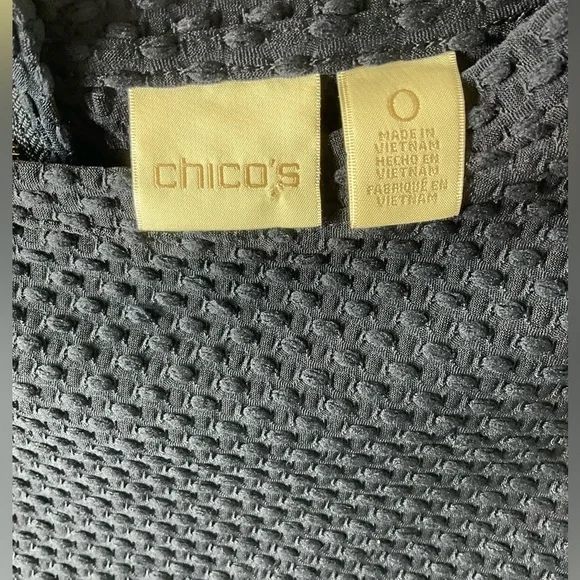 Chico’s Blue Textured Top Shirt Sz 0(S) - Picture 2 of 4